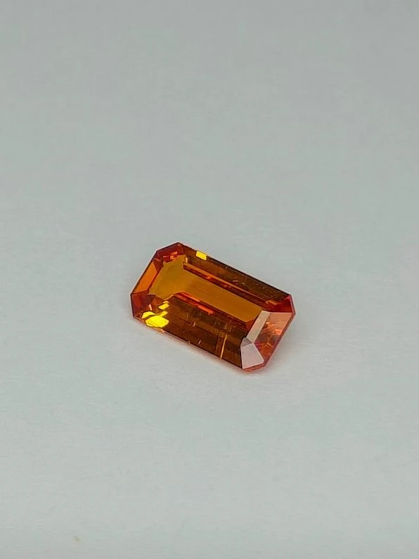 2.29 Natural Fanta Garnet Emerald Cut Faceted Loose Gemstones from Nigeria — view 2